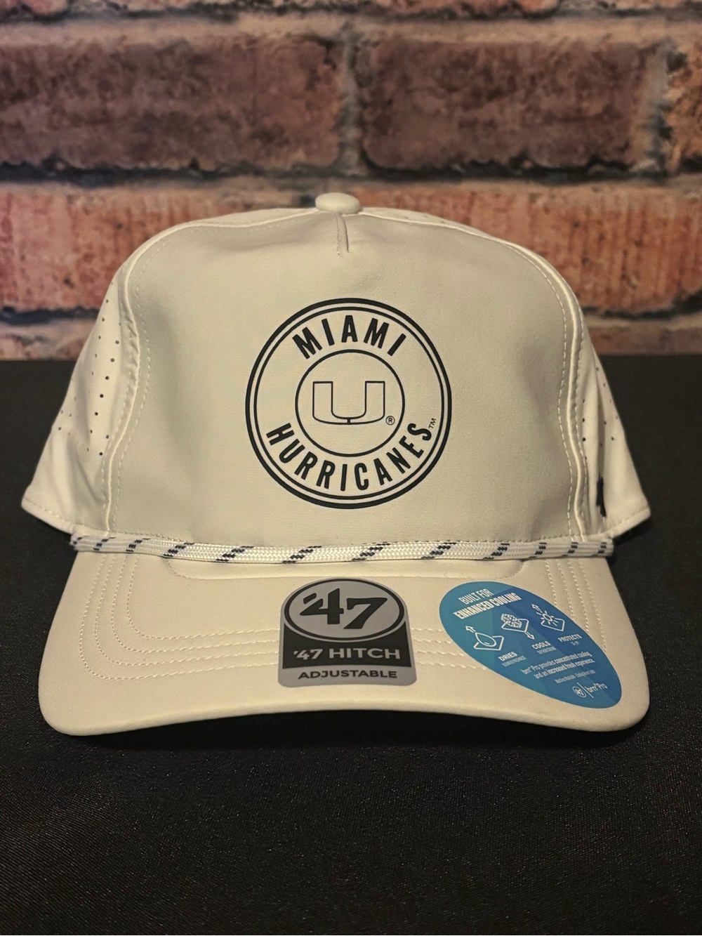 '47 Brand Miami Hurricanes Hitch Adjustable Rope Hat